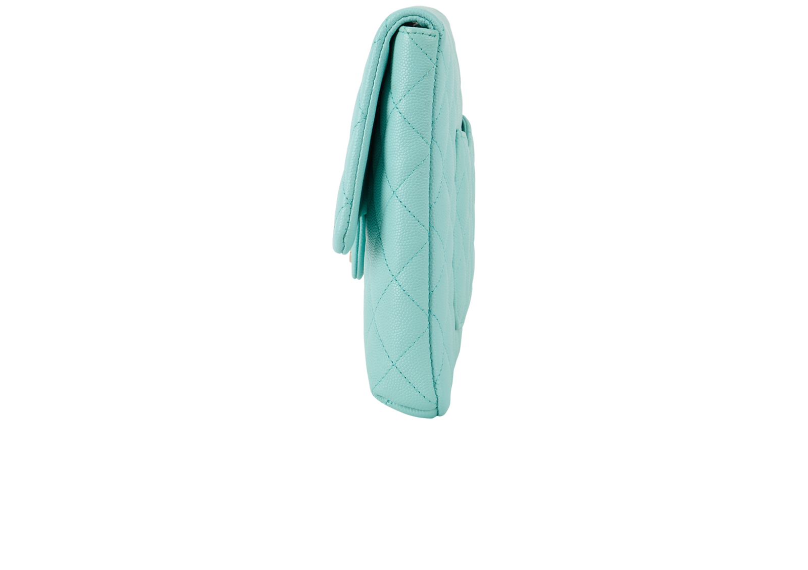 Classic Flap Clutch, &pound;2,500, Handbags, Blue, Caviar Leather, Bottom view